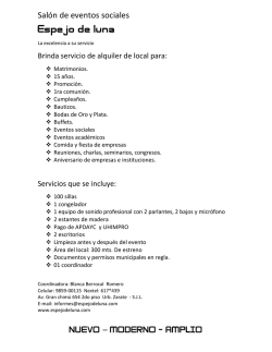 Espejo de luna - Salon de Eventos SJL