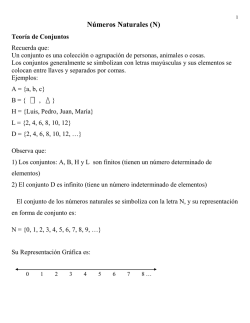 N&uacute;meros Naturales (N)