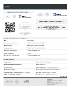 constancia de situaci&oacute;n fiscal - PEMEX Procurement International