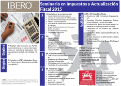 Seminario en Impuestos y Actualizaci&oacute;n Fiscal 2015