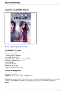 Desaf&iacute;ame (Hasta los huesos)