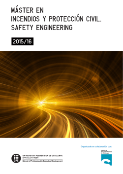 M&Aacute;STER EN INCENDIOS Y PROTECCI&Oacute;N CIVIL
