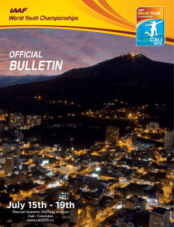 IAAF WYC Cali 2015 Contacts - Campeonato del Mundo de