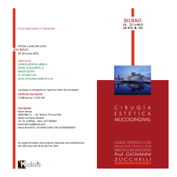 Curso reservado a 17 personas Fechas y sede del curso: 24