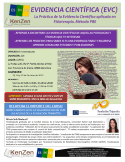 EVIDENCIA CIENT&Iacute;FICA (EVC)