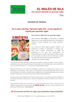 EL INGL&Eacute;S DE SILA - Chord&agrave; Comunicaci&oacute;