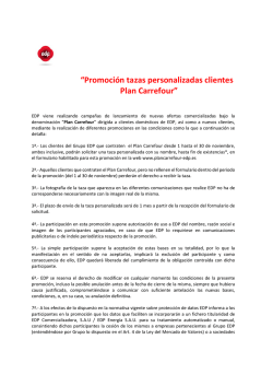 &ldquo;Promoci&oacute;n tazas personalizadas clientes Plan Carrefour&rdquo;