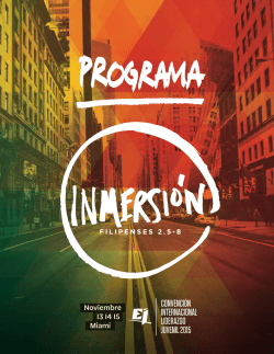 CONVENCI&Oacute;N INTERNACIONAL LIDERAZGO JUVENIL 2015