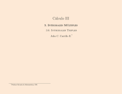 C&aacute;lculo III - Escuela de Matem&aacute;ticas UIS