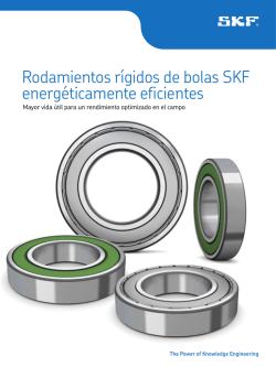 Rodamientos r&iacute;gidos de bolas SKF energ&eacute;ticamente