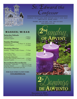 December 6, 2015 - Saint Edward the Confessor | Twin Falls, ID