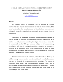 Sociedad digital, una visi&oacute;n te&oacute;rica