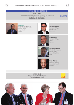 &ldquo;Oportunidades en el sector de oficinas europeo. La visi&oacute;n de los