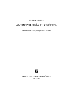Antropolog&iacute;a filosofica