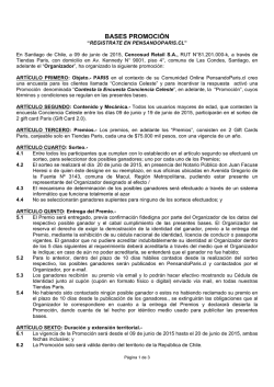 BASES SORTEO PENSANDOPARIS Conciencia Celeste