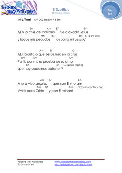 El sacrificio - Palabra Miel Alabanzas