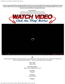 (^() (Watch) Luna de Miel (Movie) (Online) (Online Putlocker)