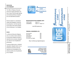 ORE Brochure - the Archdiocese of Los Angeles