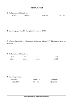 La multiplicaci&oacute;n (1)