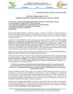 CONVOCATORIA PARA LA XLV Asamblea Nacional