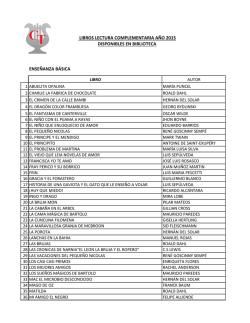 Listado de Libros en Biblioteca