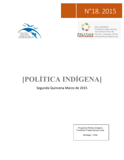 Bolet&iacute;n N&ordm; 18 - 2&ordf; Quincena Marzo 2015