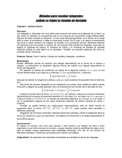 M&eacute;todos para resolver integrales: Leibniz vs Fubini vs Cambio de