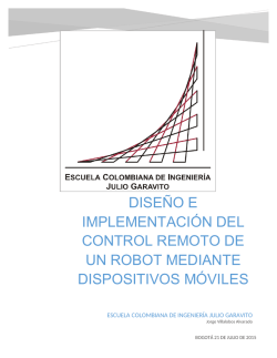 DISE&Ntilde;O E IMPLEMENTACI&Oacute;N del control remoto de