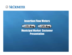 Insertion Flow Meters