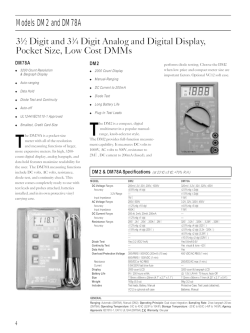 Wavetek DM2 DM78A DMM