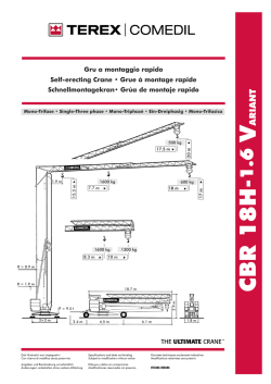 CBR 18H V - Noleggio gru edili
