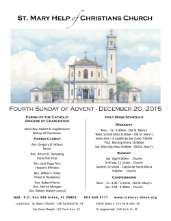12 December 20, 2015 - St. Mary Help of Christians