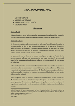 LINEAS DE INVESTIGACION