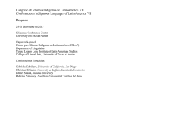 CILLA VII_preliminary program - The University of Texas at Austin