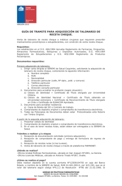 gu&iacute;a de tramite para adquisici&oacute;n de talonario de receta cheque.
