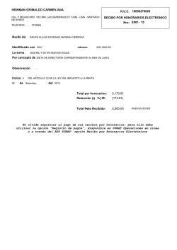 Recibo por honorario