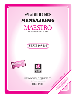 MAESTRO - Senda de Vida