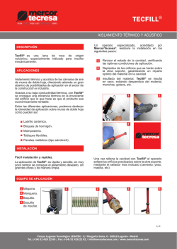 TECFILL&reg; - Mercor Tecresa