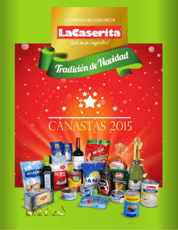 CANASTAS 2015