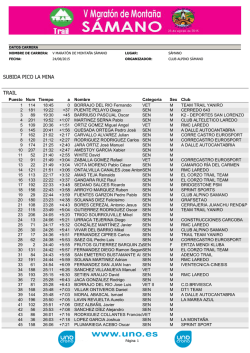 Subida Pico Las Minas 2015