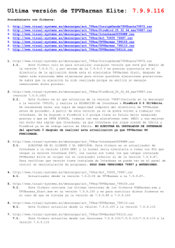 Ultima versi&oacute;n de TPVBarman Elite: 7.9.9.116