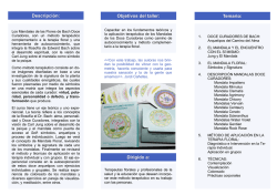 Temario: Descripci&oacute;n: Objetivos del taller: Dirigido a: