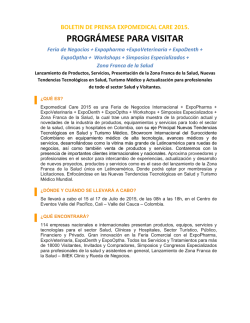 PROGR&Aacute;MESE PARA VISITAR