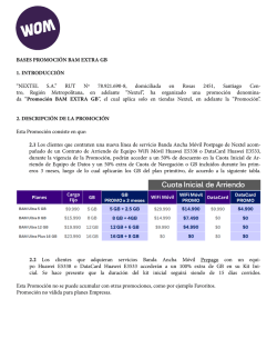BASES PROMOCI&Oacute;N BAM EXTRA GB 1. INTRODUCCI&Oacute;N