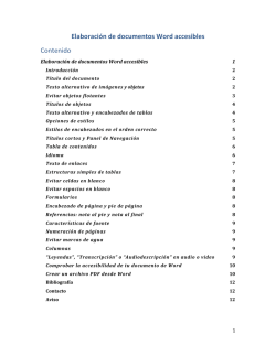 Elaboraci&oacute;n de documentos Word Accesibles