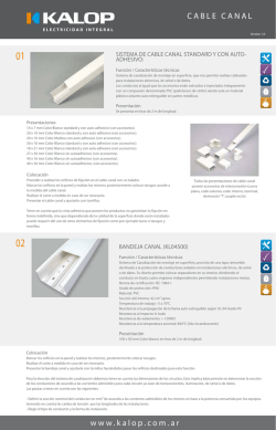 CABLE CANAL www.kalop.com.ar