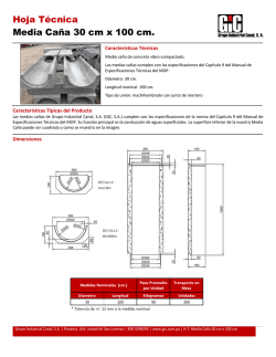 Hoja T&eacute;cnica de Bloques de Concreto