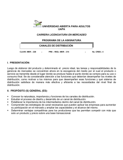 Canales de Distribuci&oacute;n - Universidad Abierta Para Adultos