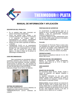 THERMODUR&reg; PLATA - pinturas nervion