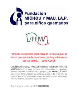 &ldquo;Uno de los secretos profundos de la vida es que, lo &uacute;nico que